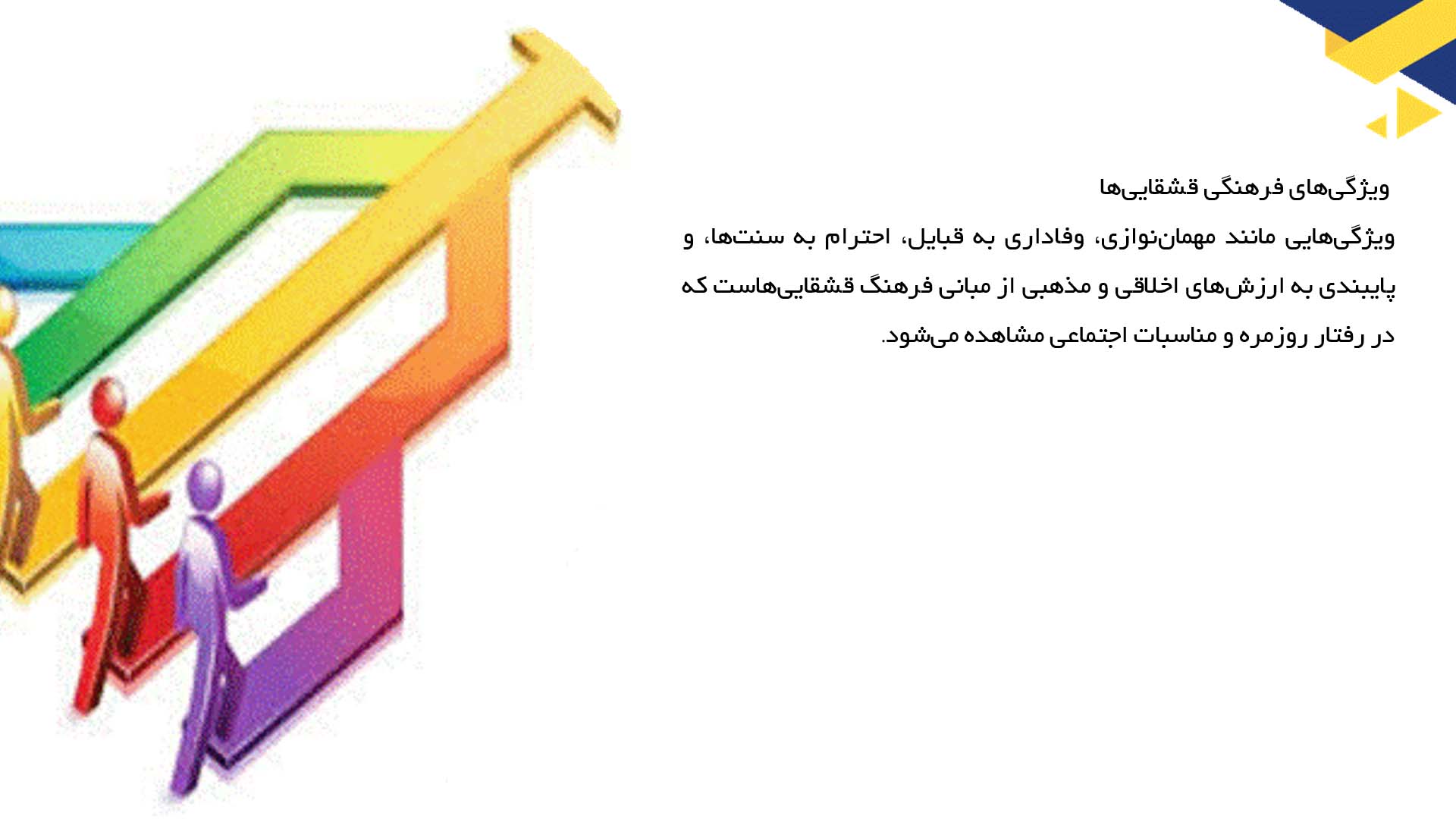 پاورپوینت در مورد بررسی فرهنگ قشقایی‌ها و زندگی عشایری